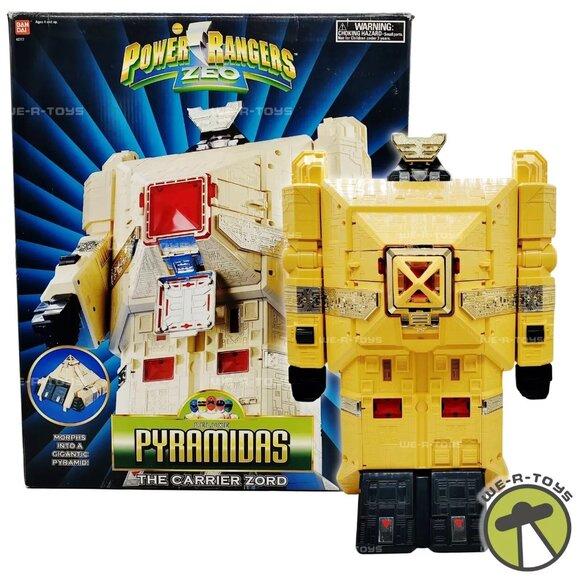 Bandai Other - Power Rangers ZEO Deluxe Pyramidas The Carrier‎ Zord Figure 1996 Vintage Bandai